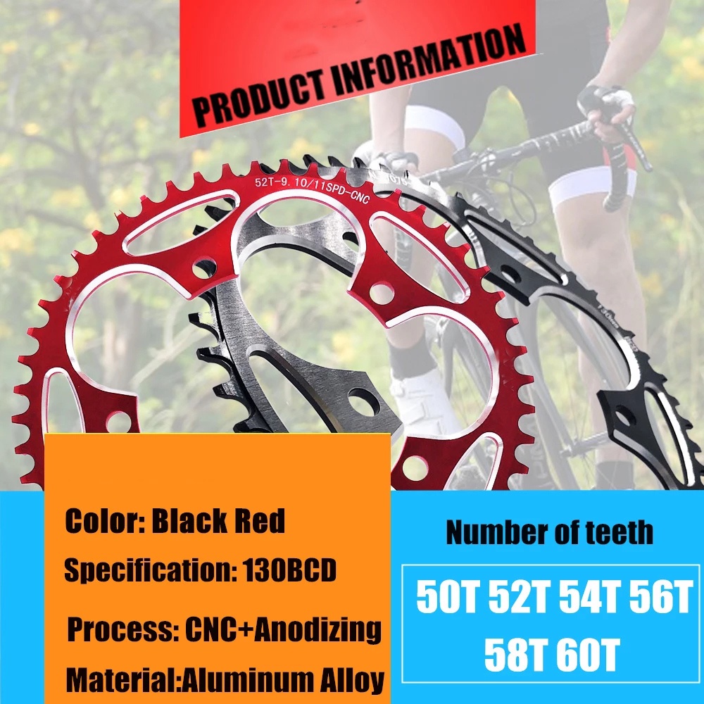 Đĩa xích xe đạp 50 - 60T 130BCD bằng hợp kim nhôm cao cấp
