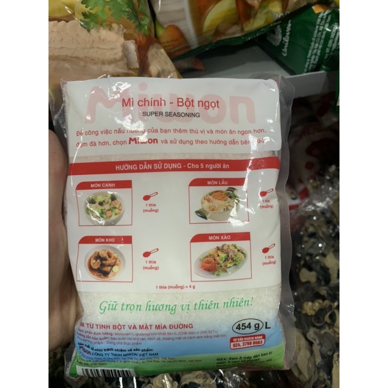 Mì Chính - Bột Ngột Miwon Gói 454g Thương Hiệu Bột Ngọt Hàn Quốc