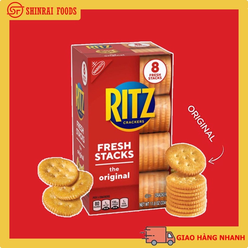 Bánh ritz Nabisco Mỹ- 8 phong 104 bánh