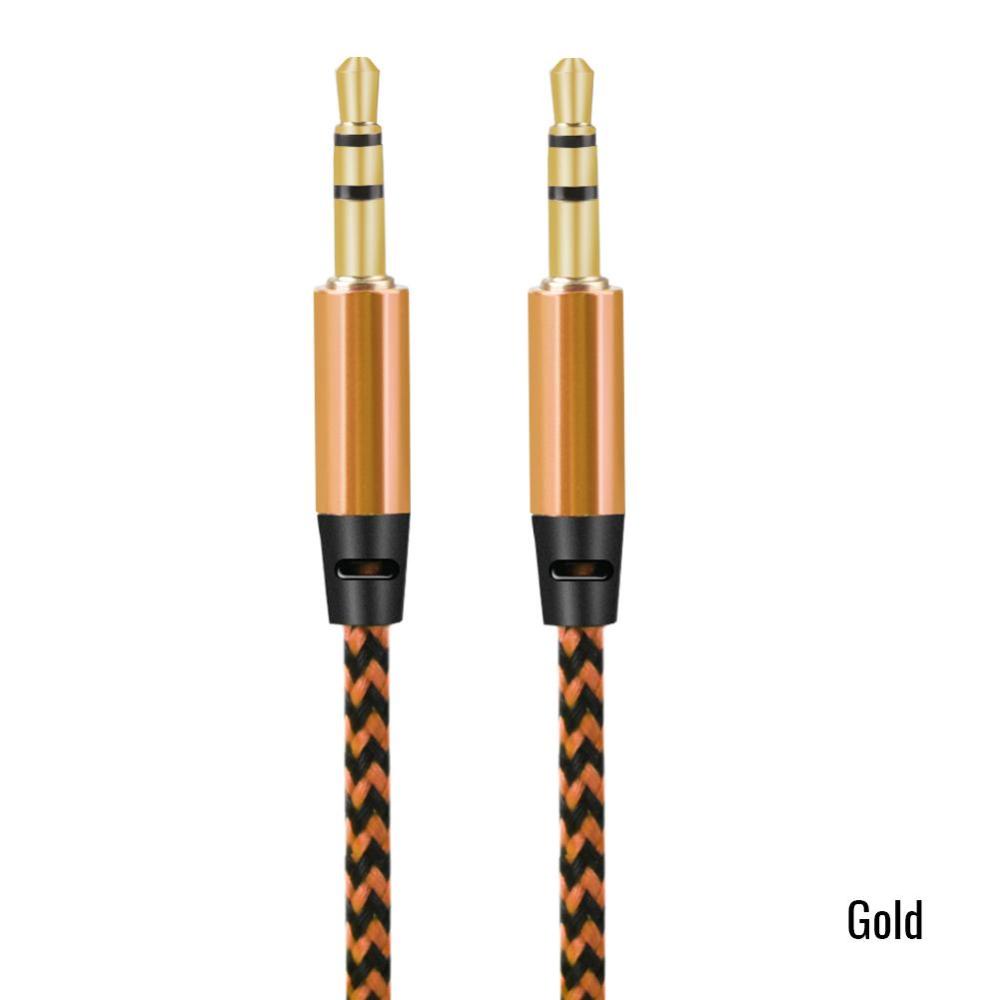 Cáp Chuyển Đổi Bảo Vệ Đầu Cắm 3.5mm Sang AUX 1M Worth Buying S1T7 Chuyên Dụng Cho Xe Hơi