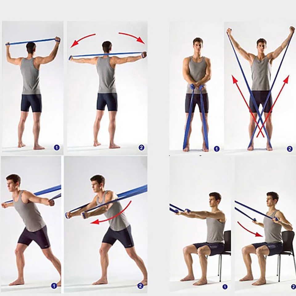 Dây Cao Su Kháng Lực Co Giãn Dùng Tập Yoga