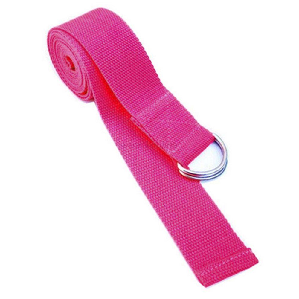 QUINTON Portable Shoulder Strap Multi-purpose D-Ring Buckle Belts Yoga Stretch Strap Sports Rope Convenience Fitness Equipment Durable Fitness Strap Gym Room Elastic Belt/Multicolor