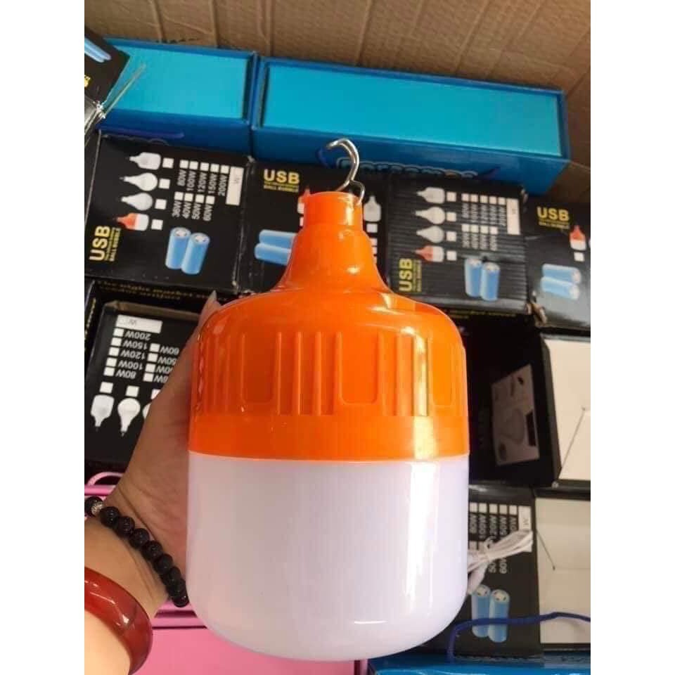 Bóng đèn tích điện 100w kèm dây sạc usb có móc treo | BigBuy360 - bigbuy360.vn
