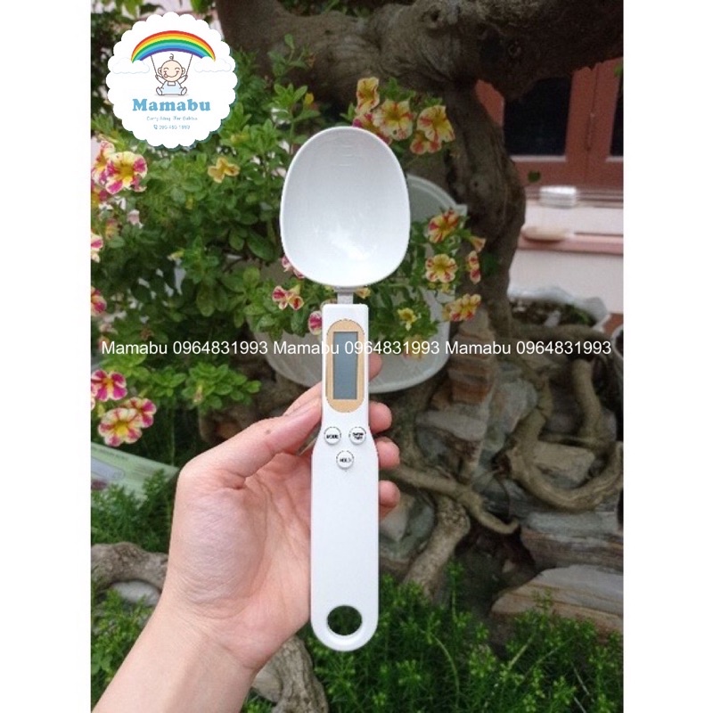 Thìa Cân Điện Tử Tiểu Ly Cân Đong Gia Vị Nguyên Liệu Làm Bánh Và Đồ Ăn Dặm Cho Bé Từ 0.1g Đến 500g Mamabu