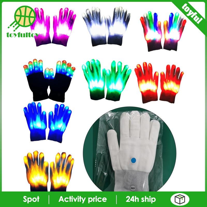 Găng Tay Đèn LED 8 Màu Dùng Cho Giáng Sinh