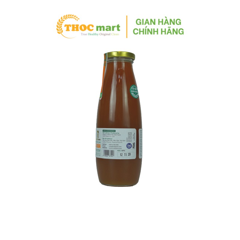 [ THOCmart.vn ] Mật hoa dừa cô đặc Sokfram đặc sản Trà Vinh giàu khoáng chất thay thế mật ong chai 700g