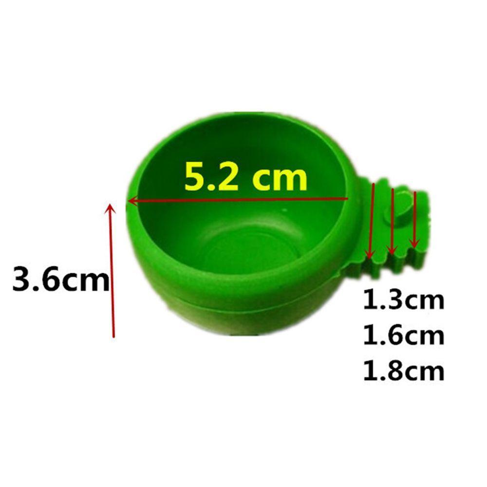 Bát Đựng Thức Ăn / Nước Uống Bằng Nhựa Màu Xanh Lá Cây Dành Cho Chim Vẹt