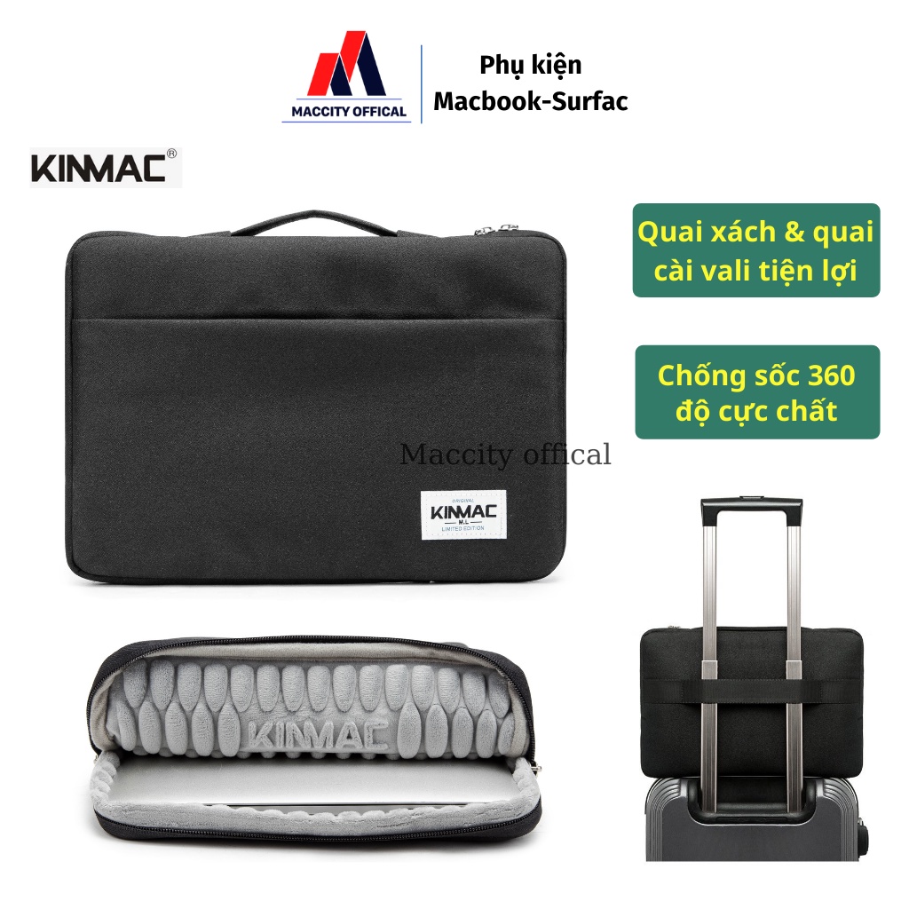 Túi Chống sốc laptop macbook KINMAC size 13inch, 14inch, 15.6inch, 16inch-MẪU MỚI NHẤT