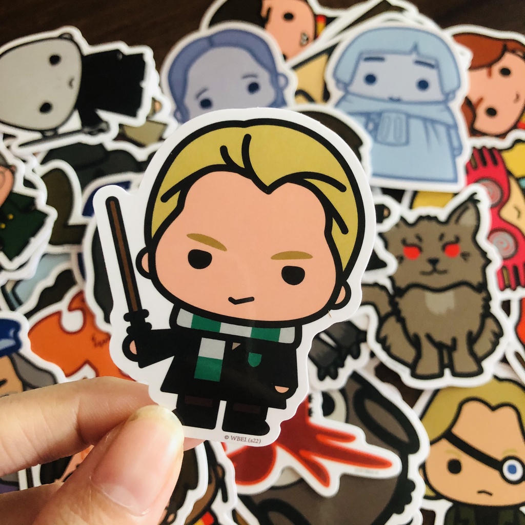 Sticker chống nước phong cách Harry Potter - Bền màu chống xước - Trang trí laptop, mũ bảo hiểm cực xịn