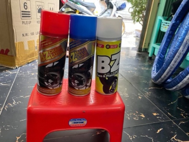 Compo 3 chai dưỡng sên + rửa sên + dưỡng bóng vỏ xe BZ