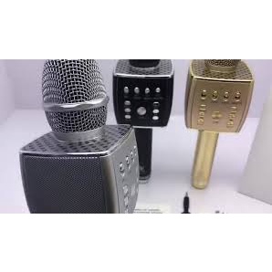 Micro karaoke YS93 cao cấp, Micro karaoke bluetooth không dây tích hợp loa bass, tres, Bảo hành 6 tháng