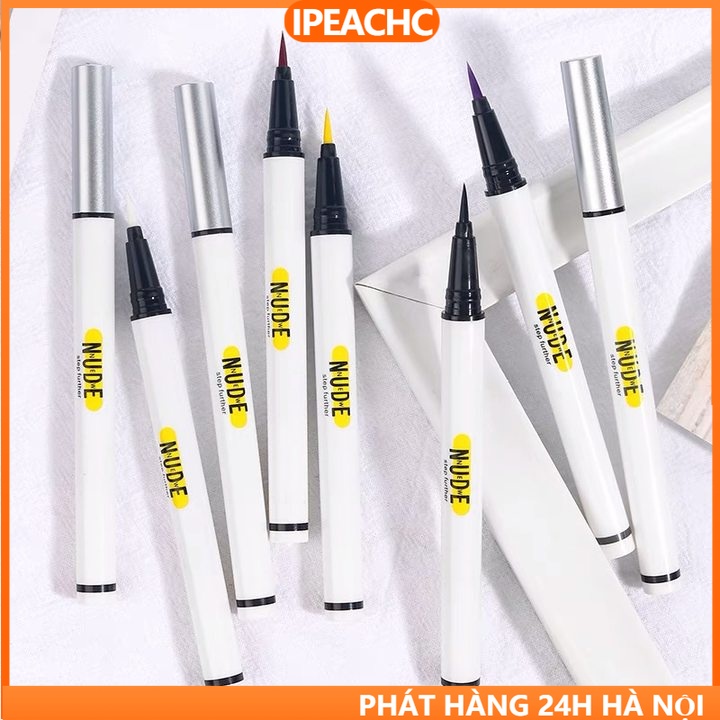 Bút kẻ mắt NUDE chống nước nhanh khô tiện dụng chất lượng cao út chì kẻ lông mày hai đầu kháng nước
