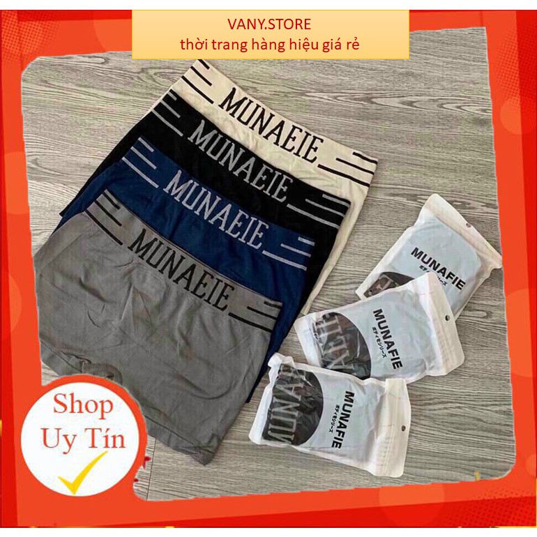 QUẦN SỊP ĐÙI NAM COTTON❤️FREESHIP❤️SỊP ĐÙI MUNAFIE NHẬT BẢ- SỊP NAM ĐÚC CO DÃN 4 CHIỀU mẫu 9798