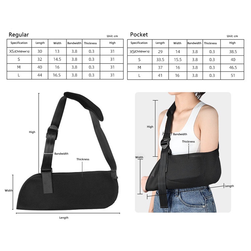 Đai Đeo Cánh Tay / Vai Kèm Đệm Xốp Hỗ Trợ Điều Chỉnh Được Tiện Dụng Cho Nam Và Nữ