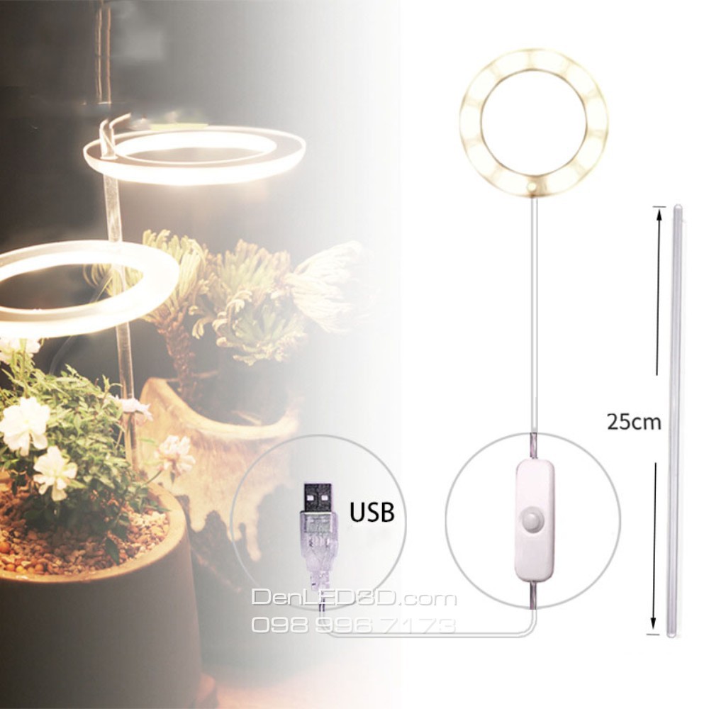 Đèn LED Quang Hợp Trồng Cây Trong Nhà