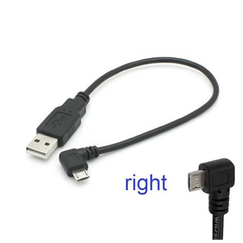 Dây Cáp Sạc Đồng Bộ Dữ Liệu Micro USB Nhanh Chóng Góc Phải 90 2A Dài 24cm Mới