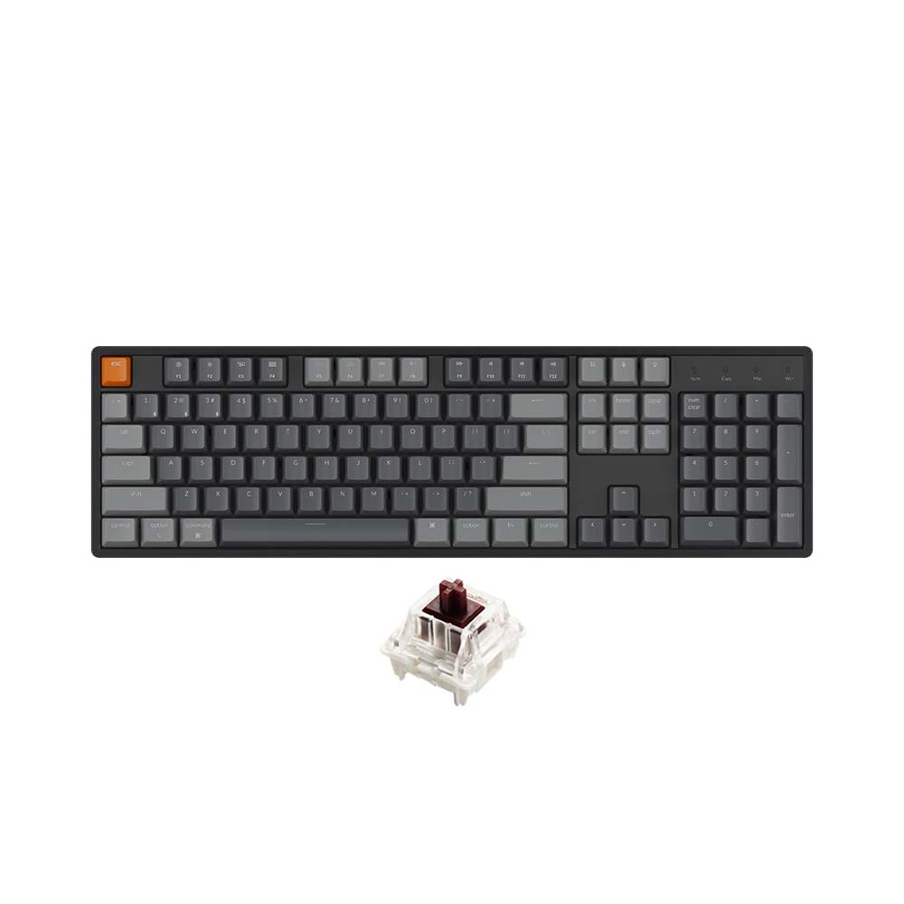 Bàn phím cơ không dây Keychron K10 Aluminum Led RGB HotSwap Gateron G Pro Switch