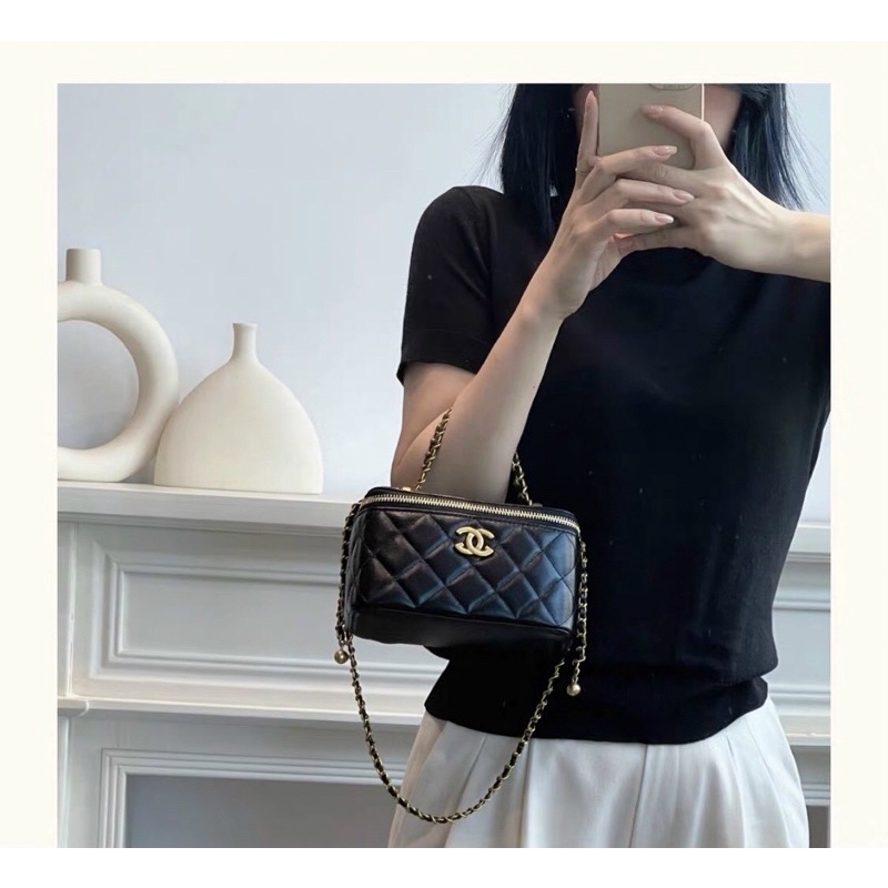 Túi cốp nữ đeo chéo dây xích chuông siêu xinh