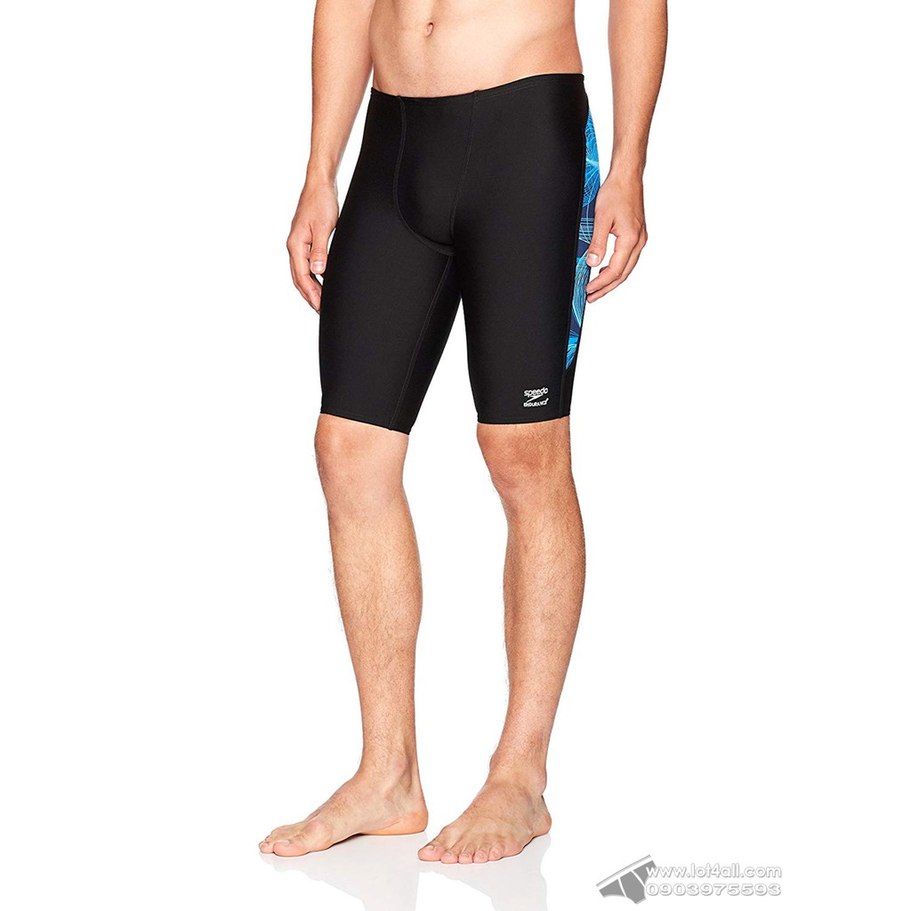 [AUT.] Quần bơi nam Speedo Cyclone Strong Endurance+ Jammer Black/Blue