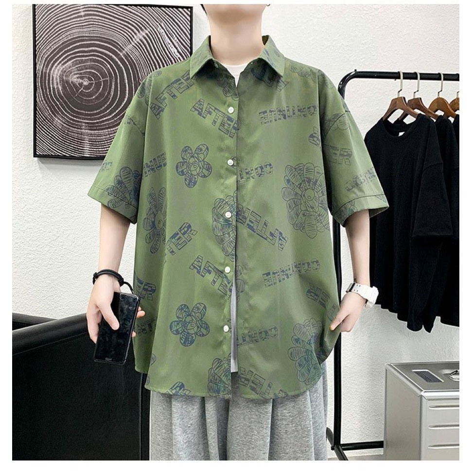 Áo sơ mi tay ngắn from rộng unisex nam nữ , sơ mi nam nữ vải voan lụa mịn mát free size 40kg - 70kg