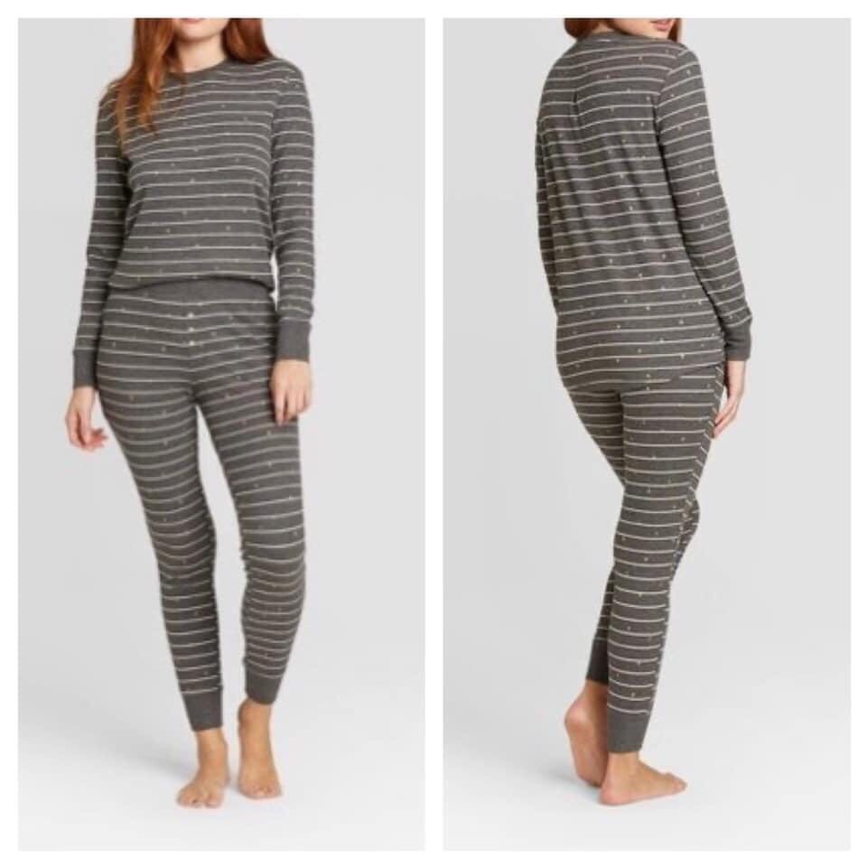 Đồ Ngủ, Đồ Mặc Nhà, Bộ Pijama Nữ Thun Cotton Tay Dài Siêu Co Gĩan Họa Tiết Ngôi Sao