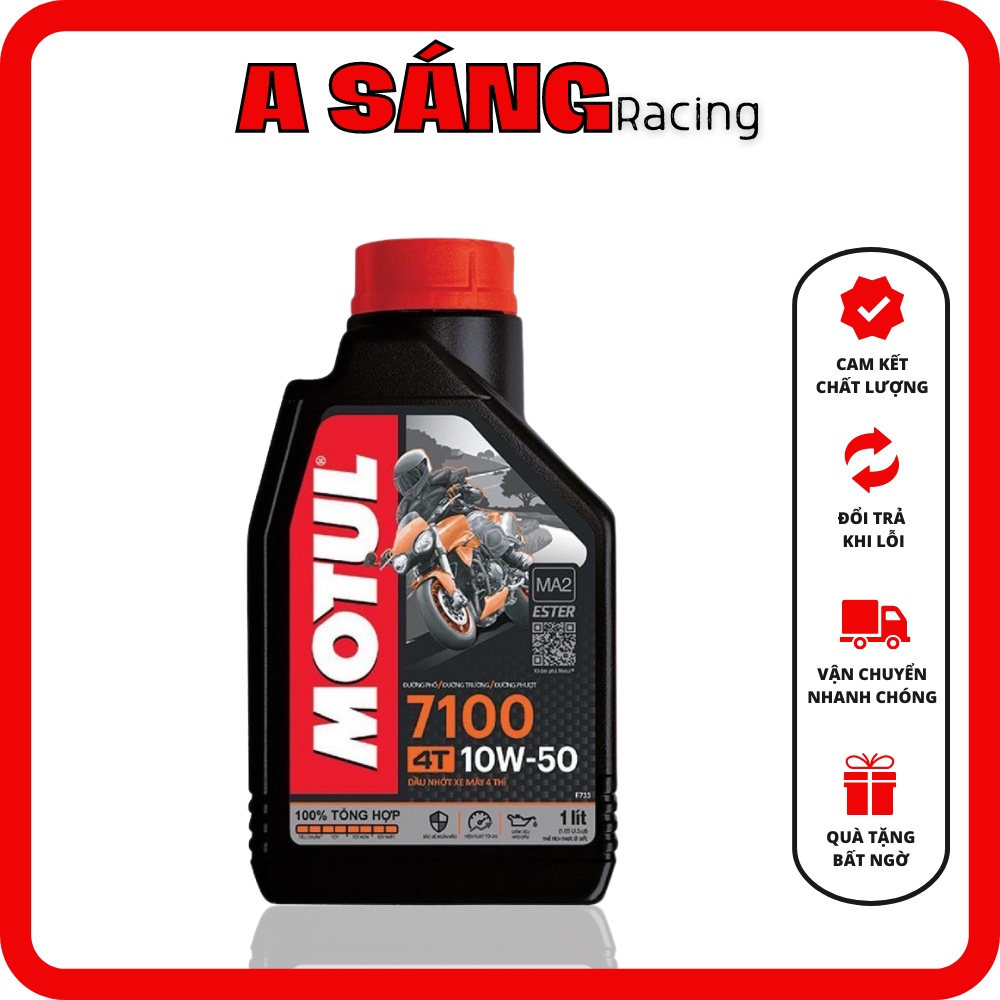 Motul 7100 4T 10w50 1 Lít - Nhớt Xe Côn Tay Gốc Ester