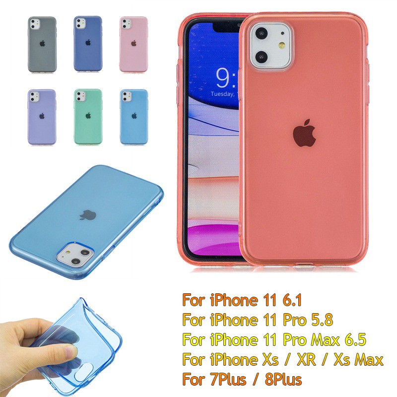 Ốp Lưng Trong Suốt Cho Iphone 11 Pro Pro Max Xr Xs Max 8plus 7plus