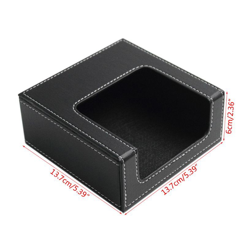 Hộp Đựng Khăn Giấy Bằng Da Pu Hình Vuông Tiện Dụng Cho Bàn Ăn / Khách Sạn