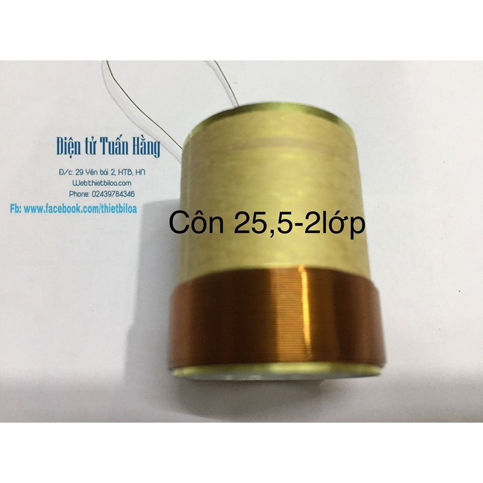 Côn loa bass 25,5 2 lớp .