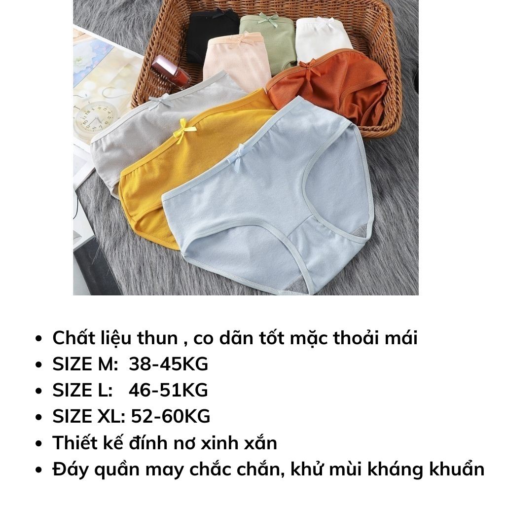 Quần lót nữ kháng khuẩn đính nơi gợi cảm sexy ôm trọn vòng 3 quyến rũ DOPICO a05