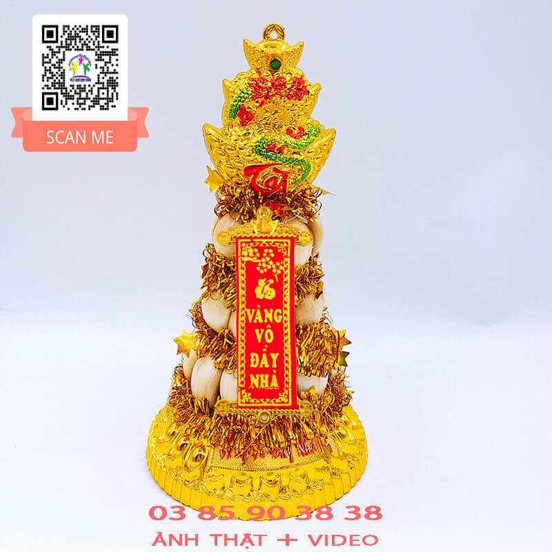 Tháp Tỏi Thần Tài - Bông Tỏi Thần Tài 3 Tầng Tép VỢ CHỒNG TÔI | BigBuy360 - bigbuy360.vn
