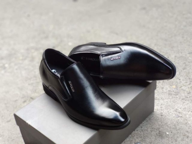 Giày tây nam công sở [Uy tín_BH 2 năm] tăng cao 7 cm đế độn trong, giày được sản xuât tỉ mỉ tại xưởng