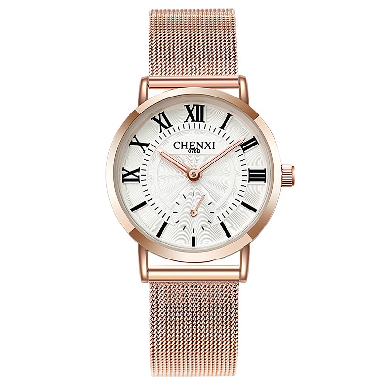 Đồng Hồ Đeo Tay Chexi Bằng Thép Không Gỉ Siêu Mỏng Chống Nước Dành Cho Nam