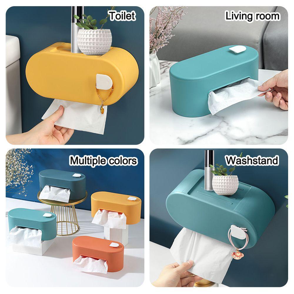 Giá Đỡ Cuộn Giấy Vệ Sinh Gắn Tường Đa Năng Chống Thấm Nước Tiện Lợi