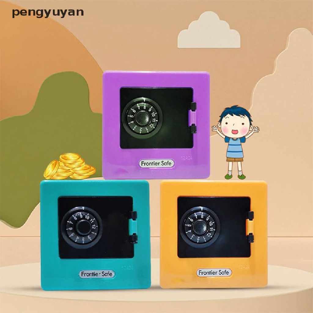 [pengyuyan] Hộp Đựng Tiền Tiết Kiệm Có Mật Khẩu ATM Rotag Retro An Toàn [Mới]