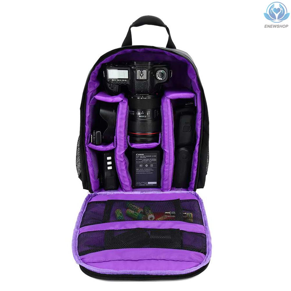 【enew】Outdoor Small DSLR Digital Camera Video Backpack Water-resistant Multi-functional Breathable Camera Bags