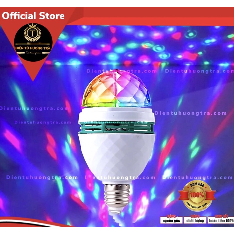 Đèn led sân khấu nhiều màu tự xoay có cảm ứng nhạc H707