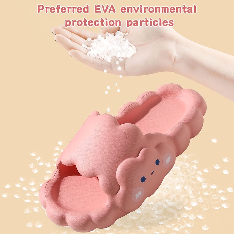 Dép Đế Mềm Họa Tiết Đám Mây Siêu Dễ Thương