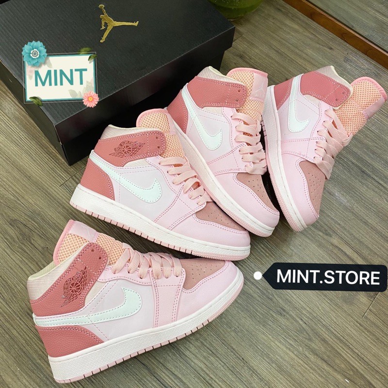 [MINTSTORE] Giày Sneaker Hồng nỉ cao cổ
