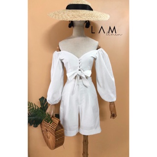 ÁO CROPTOP TAY PHỒNG LINEN