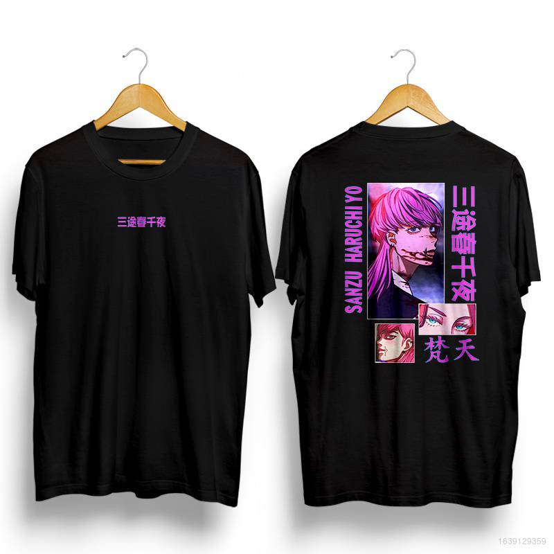 Áo thun tay ngắn dáng rộng in họa tiết anime Tokyo Revengers - Sanzu Haruchiyo