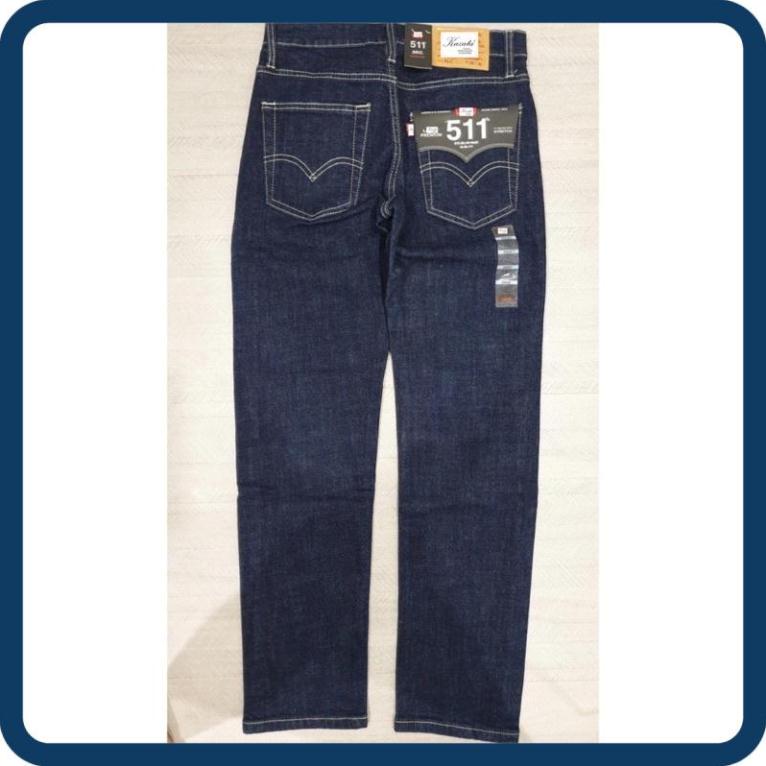 SALE GIÁ VỐN Quần Jean Đẹp LE511 Vải Không Phai Co Giãn Xanh Than