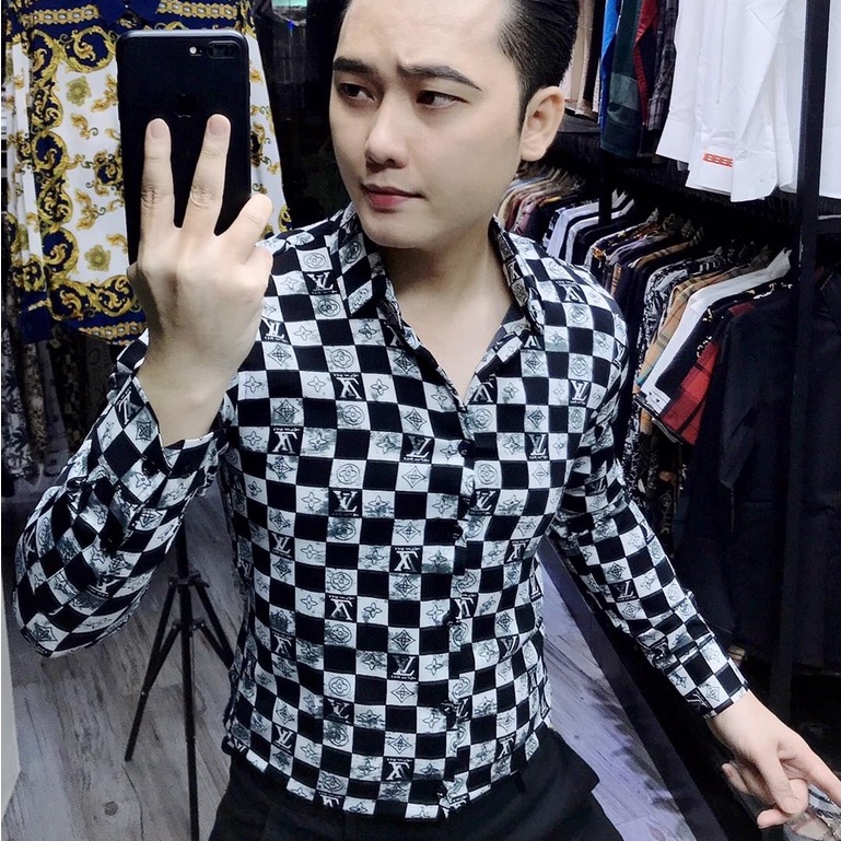 Sơ mi lụa trơn mịn không nhăn không phai không xù