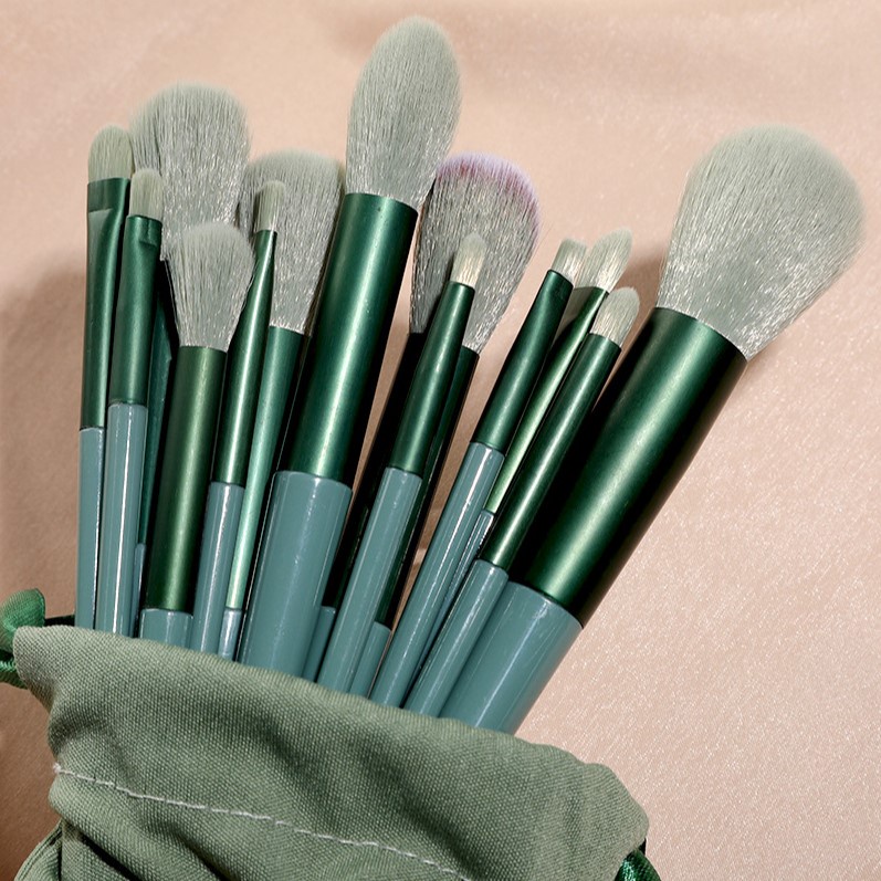 13 miếng bộ cọ trang điểm mềm mịn bộ phấn nền phấn má phấn mắt kabuki brush set beauty tool