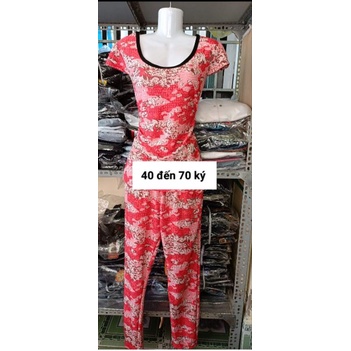 Bộ tay con quần dài thun cát thái chéo