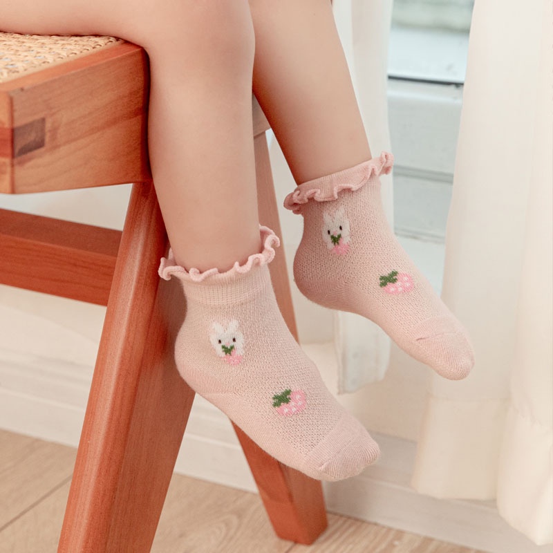 Vớ Cotton Ren Hoa Dễ Thương Cho Bé GáI (0-6 TuổI)