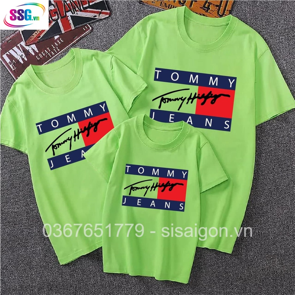 Áo thun nam nữ in chữ TOMMY unisex form rộng, áo nhóm gia đình 3,4,5 người  chất cotton dày dặn co giãn tốt | BigBuy360 - bigbuy360.vn
