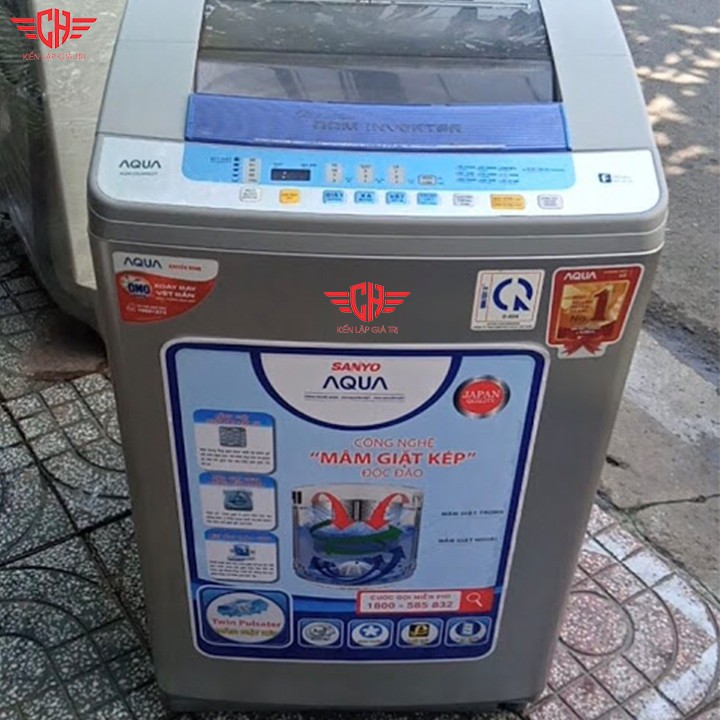 Tem dán máy giặt sanyo aqua mẫu 1