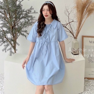 Đầm baby doll cổ sơ mi siêu xinh