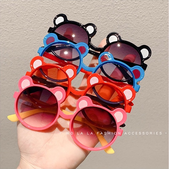 Kính Mát Gọng Tai Gấu Dễ Thương Cho Bé